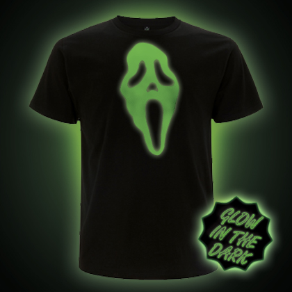Glow in the dark Scream Mask T-shirt