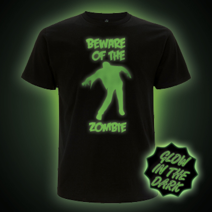 Beware of the Zombies Glow in the Dark t-shirt