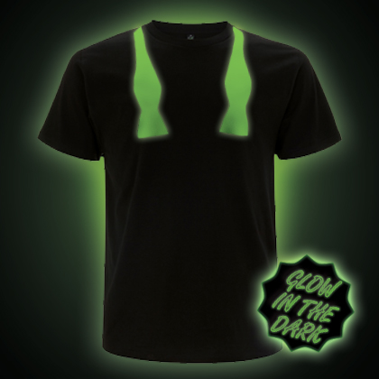 Glow In The Dark Untied Bow Tie T-shirt