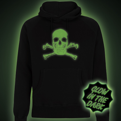 Glow in the dark Skull Hooded Top