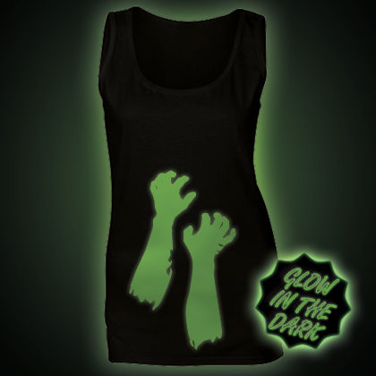 Glow in the dark Zombie Arms Women's Vest