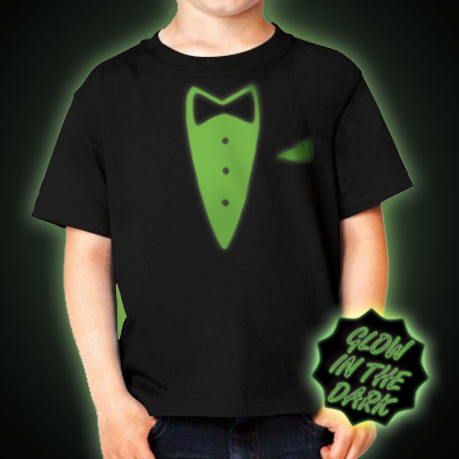 Glow in the dark Children's Tuxedo T-Shirt