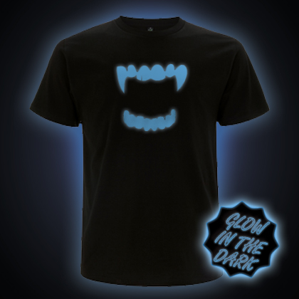 Blue Glow in the Dark Vampire Teeth