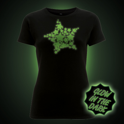 Glow in the dark Stars women's t-shirt