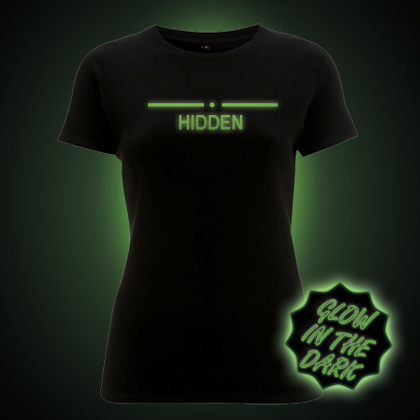 Glow in the dark hidden women's t-shirt