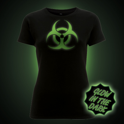 Glow in the dark Hazard women's t-shirt