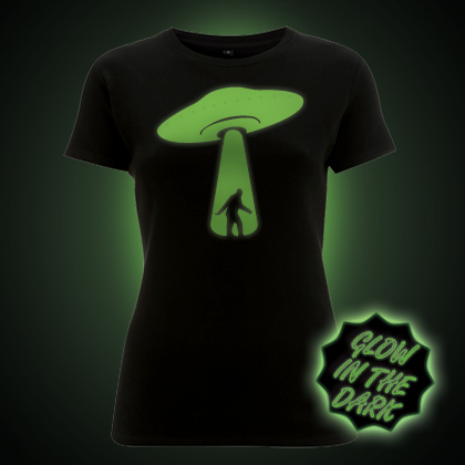 Glow in the dark Abduction women's t-shirt
