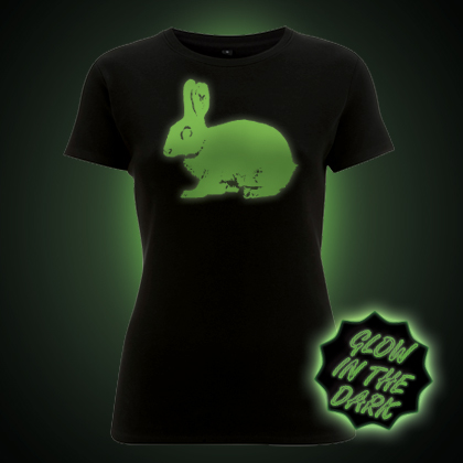 Glow in the Dark Bunny Rabbit Women's T-Shirt