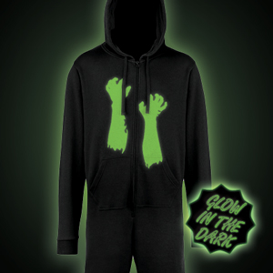 All in One, Glow Onesie Star design Zombie Arms